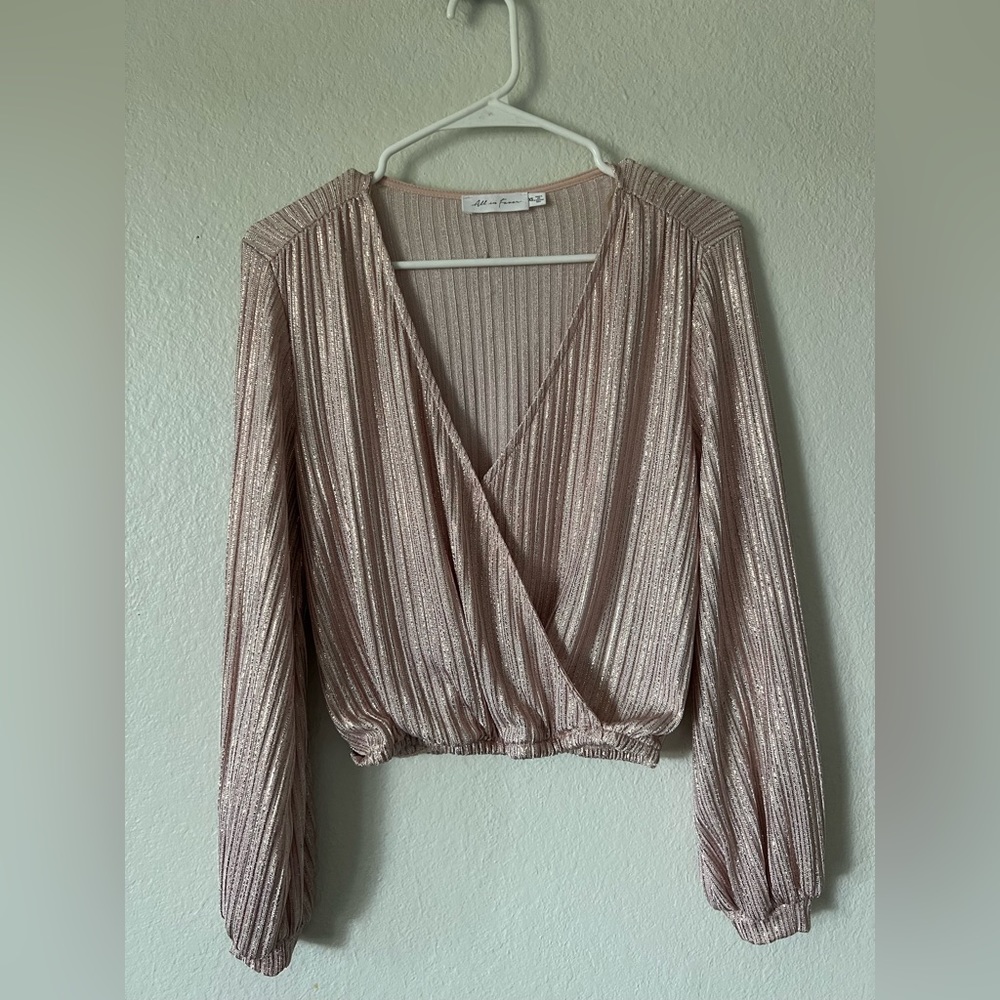 All in favor sparkle top